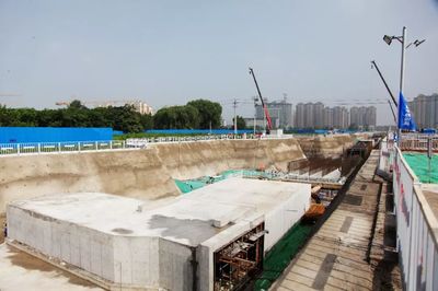 北京城市副中心暢和西路三期綜合管廊工程六標(biāo)矩形頂進首推現(xiàn)場會成功舉行