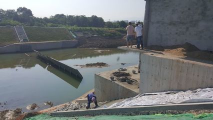 西安市水利工程質(zhì)量監(jiān)督站澇河水系工程項目站2018年7月26日工作