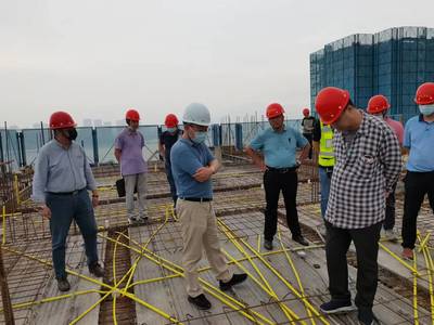 市建設(shè)局對(duì)馬尾區(qū)開展建筑工地疫情防控和工程質(zhì)量安全工作督導(dǎo)檢查